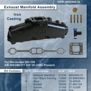 Mercruiser Exhaust Manifold Assembly (V8 SB) 860246A10