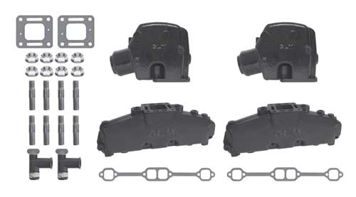 Mercruiser Manifold Kit 3" Risers (V8 SB)