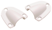 Clam  Shell Vents Plastic White