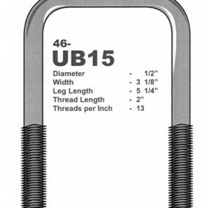 U Bolt 3 1/16inx5 1/4in, S/S