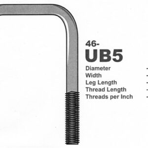 U Bolt 2 1/4inX 4in Galv