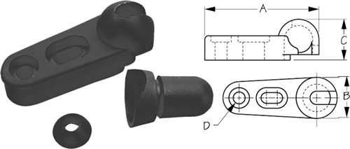 Windshield Brace Foot