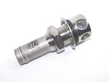 Straight Fuel Vent - Chrome Bras