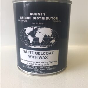 Gel Coat w/wax Quart, White