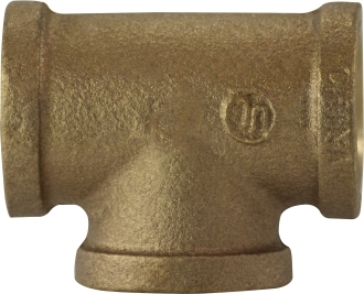 Tee Pipe 1-1/4in Bronze