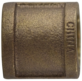 Coupling Pipe 1-1/4in Bronze