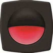 Recessed Companion Way LED Light (Black Cover/Red LED)