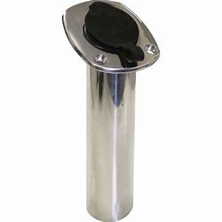 SS Flush Mount Rod Holder w/Cap