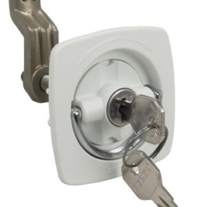 Flush Lock Wht 2.5 x 2.5