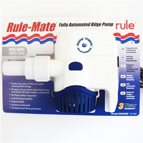 Bilge Pump 500GPH Rule Mate