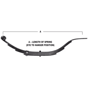 Slipper Spring 25 1/8in 3 Leaf