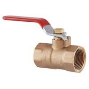 Ball Value 1-1/2in Brass Red Hnd