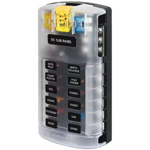 Fuse Block ATO 12 Cir W/Ground