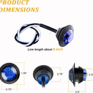Sidemarker Lght, Bullet LED Blue