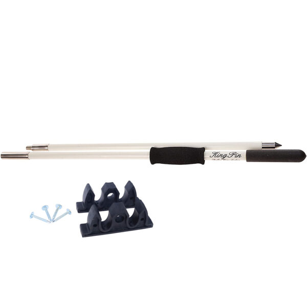 Anchor Pole 12ft Wht 2-pc