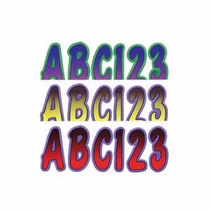 Letter Kit Hot Colors PWC