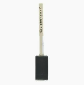 Foam Brush 1in W/Plastic Handle