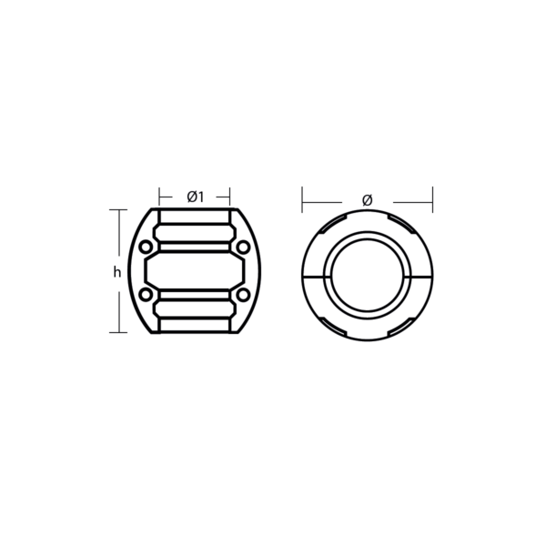 MDX-11 2 1/2in Shaft Egg Anode