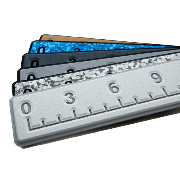 Fish Ruler Gray 4x36