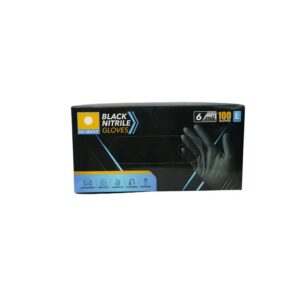 Glove Med Blk Nitrile 6 Mil