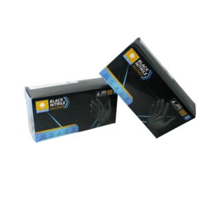 Glove XLg Blk Nitrile 6 Mil
